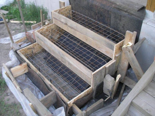 Опалубка для бетонных ступеней