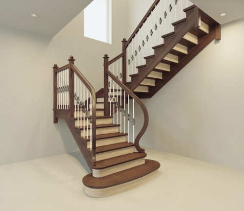 Модель деревянной лестницы