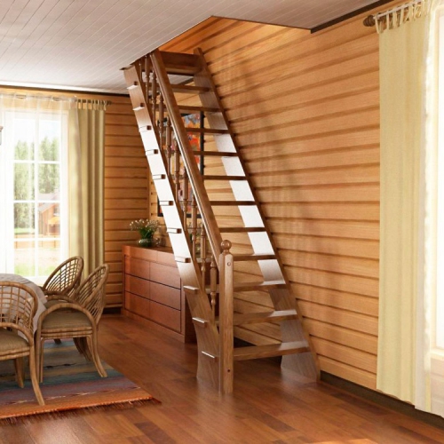 Лестница для дома из дерева