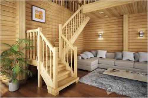 Лестница из дерева для дома